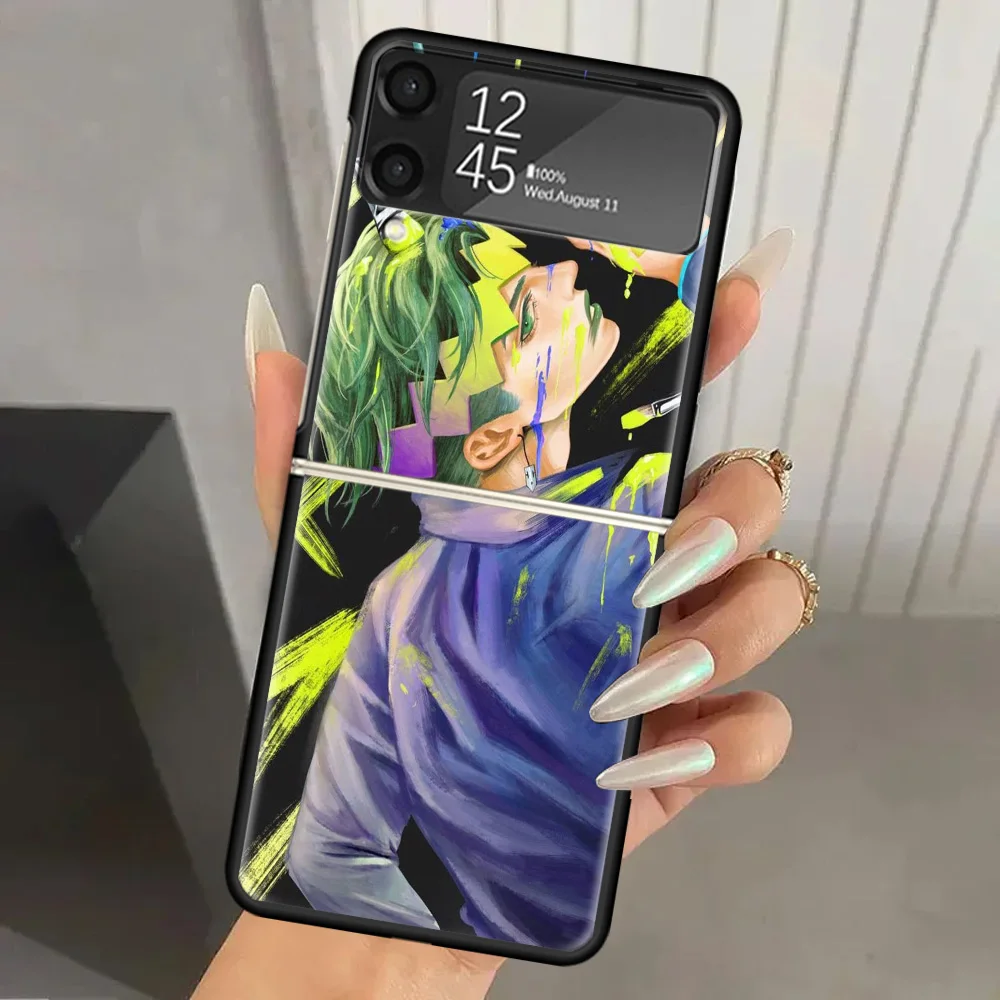 JoJo Adventure Rohan Kishibe Hard PC Back Phone Case for Samsung Galaxy ZFlip 6 5 Z Flip 4 ZFlip6 Z Flip6 5G ZFlip4 Flip3 Zflip5