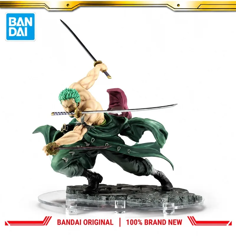 In Stock Bandai Original Megahouse One Piece Roronoa Zoro Action Figure Model Doll Brand New Boxed Anime Characters Toys Model