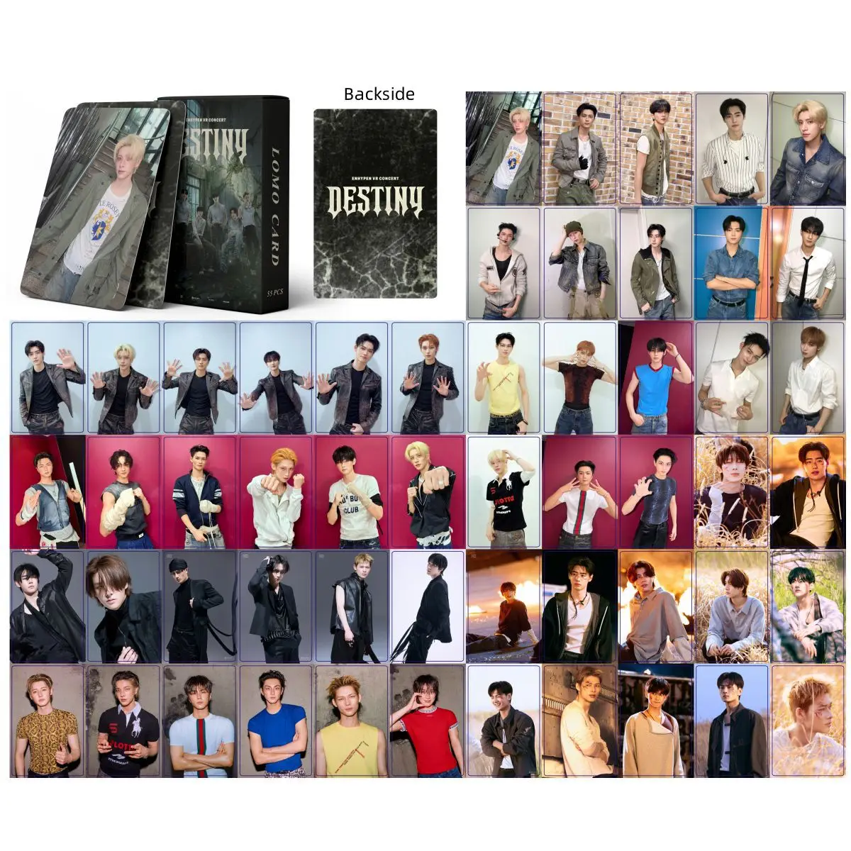 55pcs Laser Cards New Album Card DESTINY small house High Quality Album Double sided Collection Photo Cards Fan Gifts