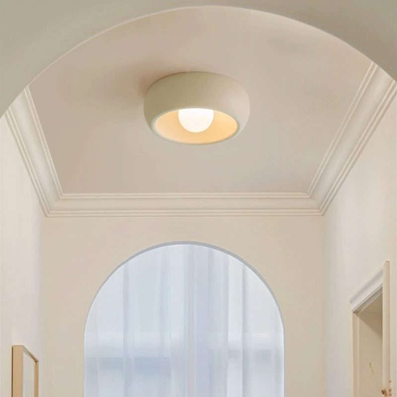 

Nordic cream style entryway ceiling aisle hallway light, modern minimalist bedroom resin lamp, cloakroom balcony lights for home