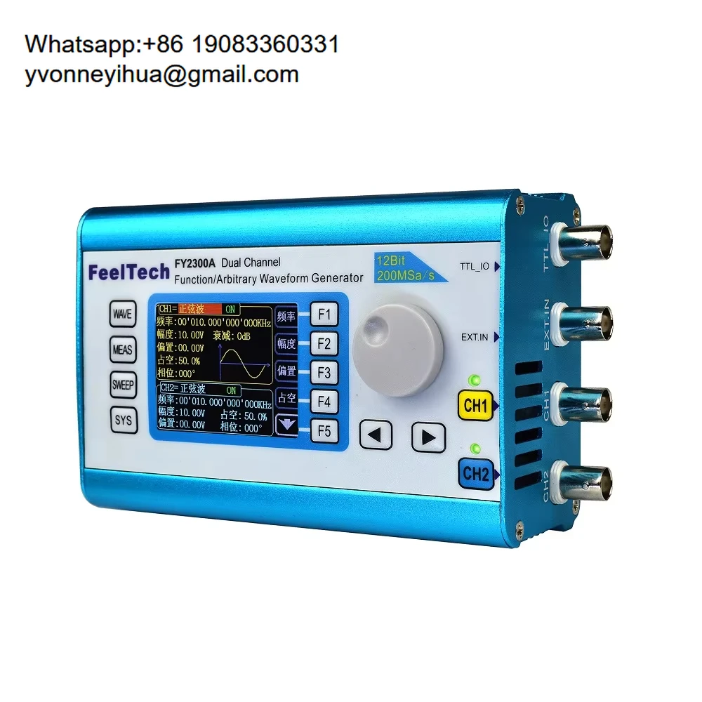 FY2300 12M/20M Dual Channel DDS Function Arbitrary Waveform Signal Generator Signal Source/Frequency Count