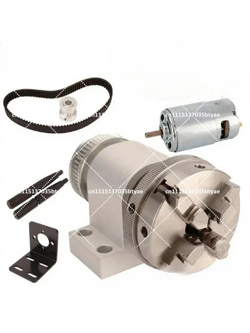 Mini Woodworking Lathe Bead Maker 63 4-Jaw Chuck 65 Large Through Hole Spindle 80 3-Jaw Clamp