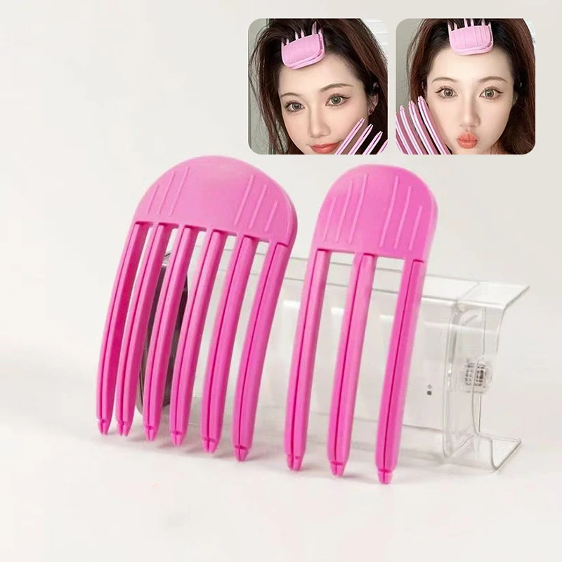 1 pz 3/6 denti soffici radici dei capelli alto teschio artefatto tornante naturale soffice senza tracce di bellezza dei capelli strumenti per lo Styling per pigro
