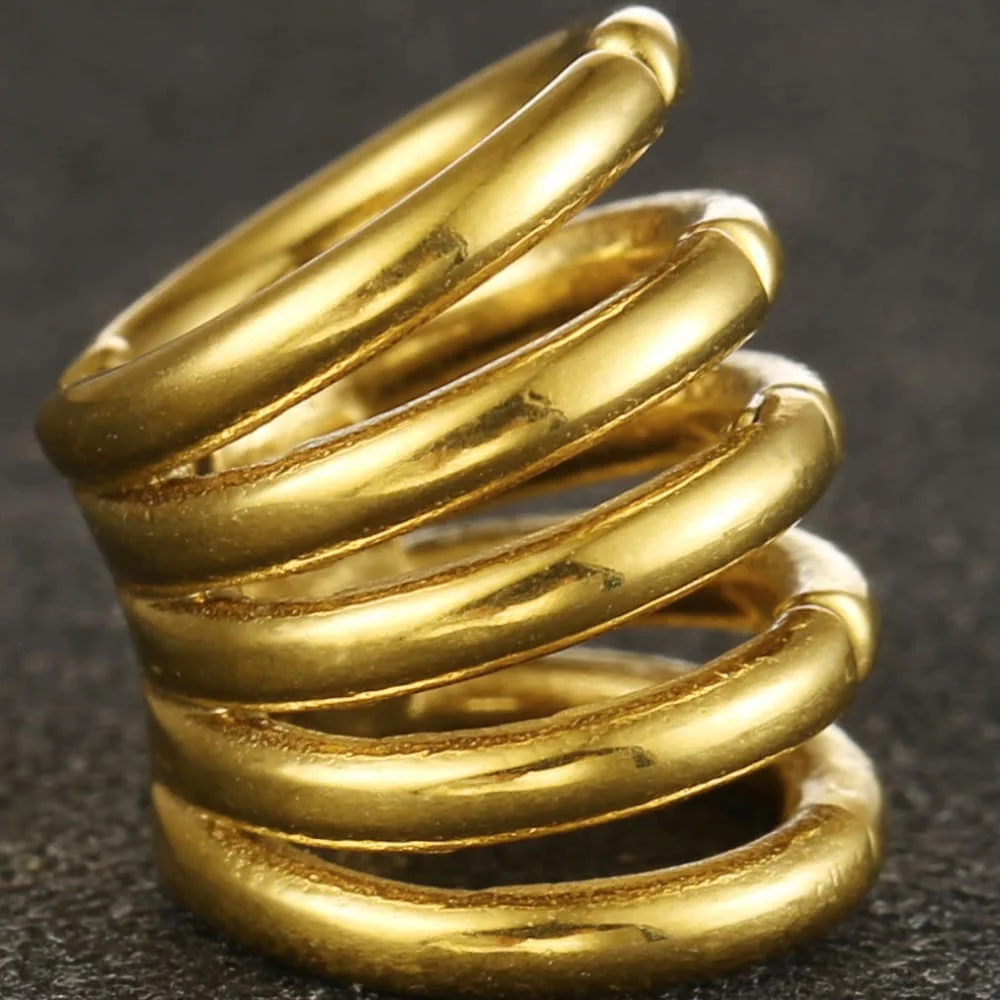 Giga 1/2 Stück 10mm 16mm Stapelringe Lobe Cuff Ohrdehner Plugs Tunnel Stretcher Ohrring Clip-on Knorpelpiercing Körperschmuck