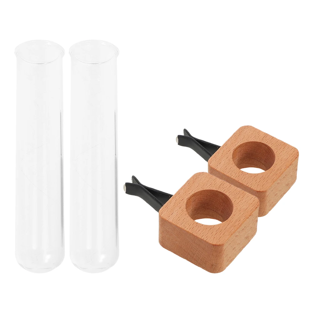 

2pcs Vent Clip Car Flower Arranger Vase Car Propagation Vase Vent Clip Holder Hydroponic Decor Automotive Interior Accessories