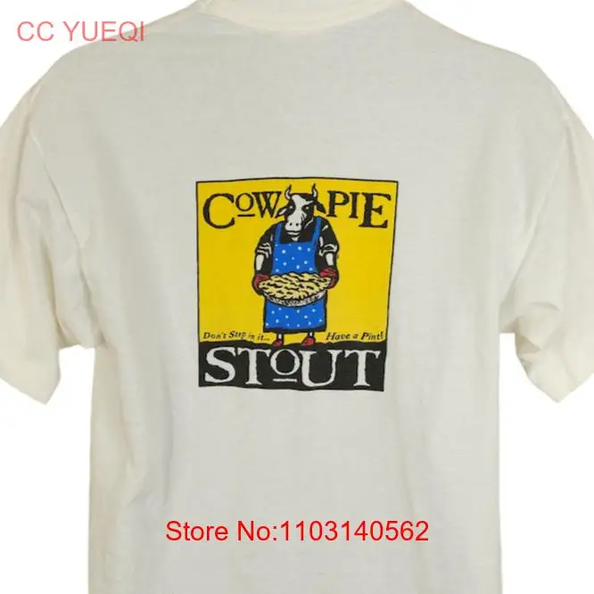 Cow Pie Stout T Shirt Vintage 90s Daves BrewFarm Breweriana Made In USA Large