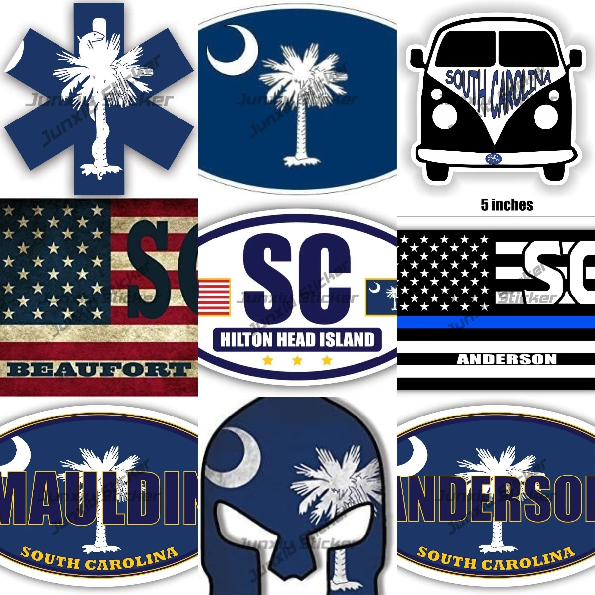 

Anderson SC South Carolina Anderson County Thin Blue Line Stealthy USA Flag Honoring Law Enforcement Officers Flags Accessories