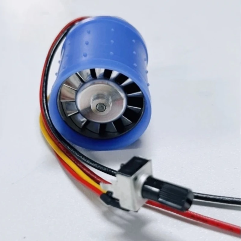 1pcs Mini Brushless Duct Fan DC 12V-24V 100000RPM Ultra high-speed Motor Aluminum Alloy Impeller DC Variable Frequency