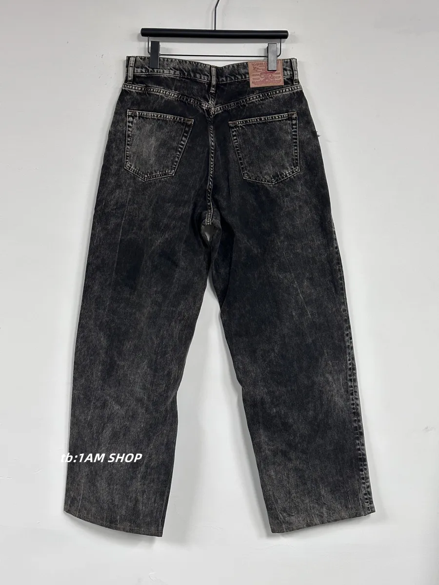 クラシック刺繍入りコットンデニムパンツ,ジッパー付きフィットジーンズ,プロジェクトパンツ,快適,カジュアル,#786,新品,2024