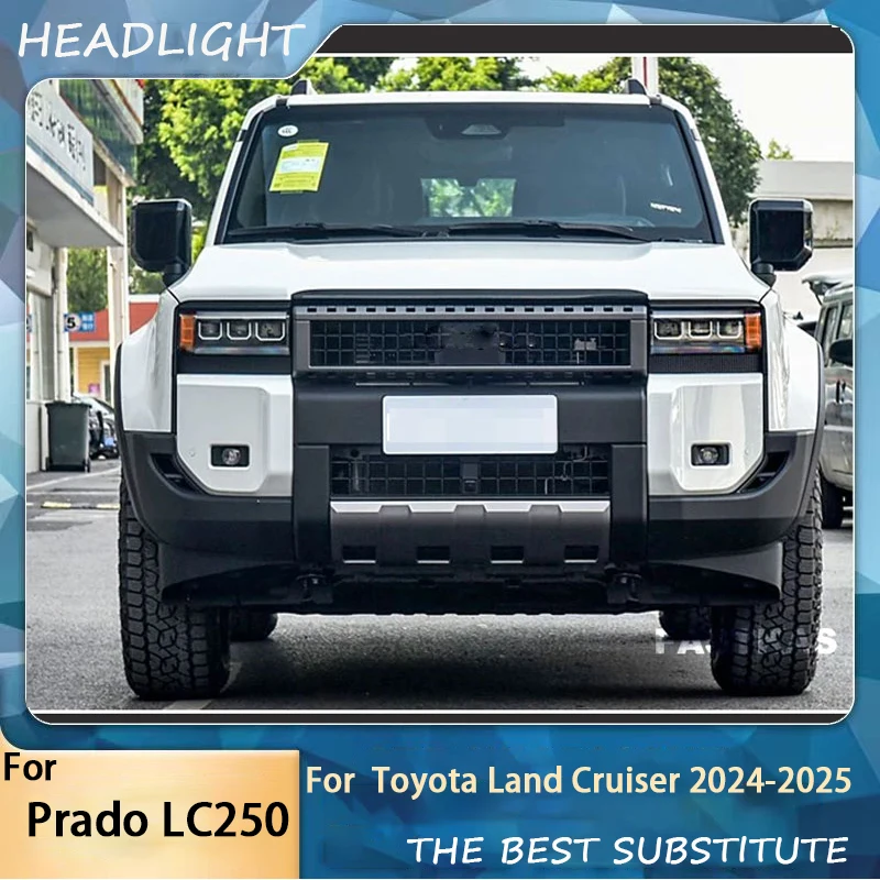 LED Headlight Assembly For Toyota Land Cruiser Prado LC250 2024 - 2025 Upgrade Newest Style Plug and Play with Turn Signall