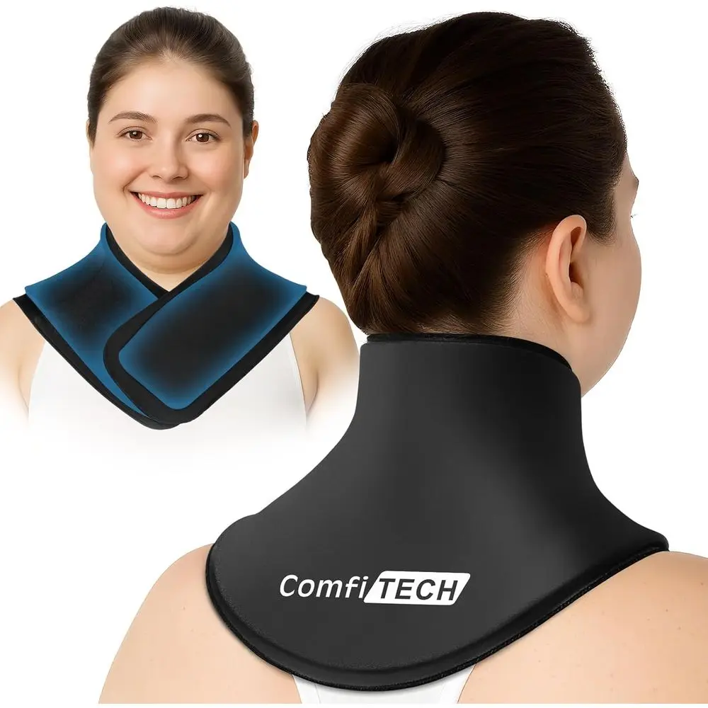 

Extended Gel Ice Pack for Neck, Shoulder and Ribs - Reusable Cold Therapy for Office Stiffness and Swelling
