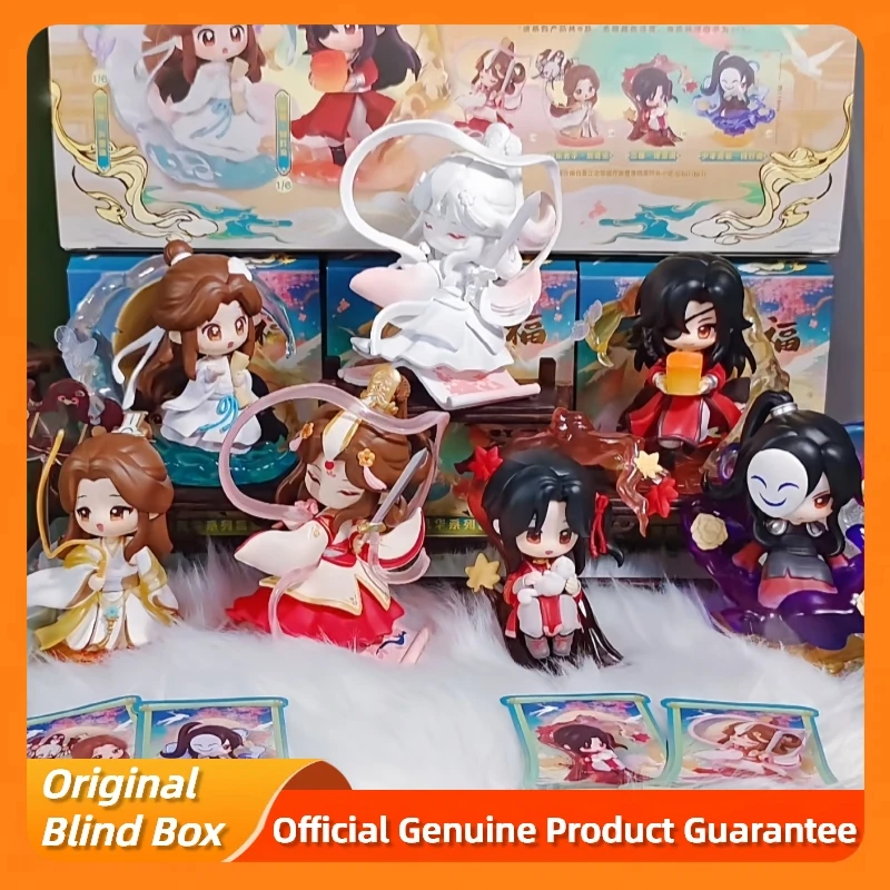 

New Genuine Heaven Official'S Blessing Danqing Fenghua Series Blind Box Anime Figure Xie Lian Collect Figurine Model Toys Gift