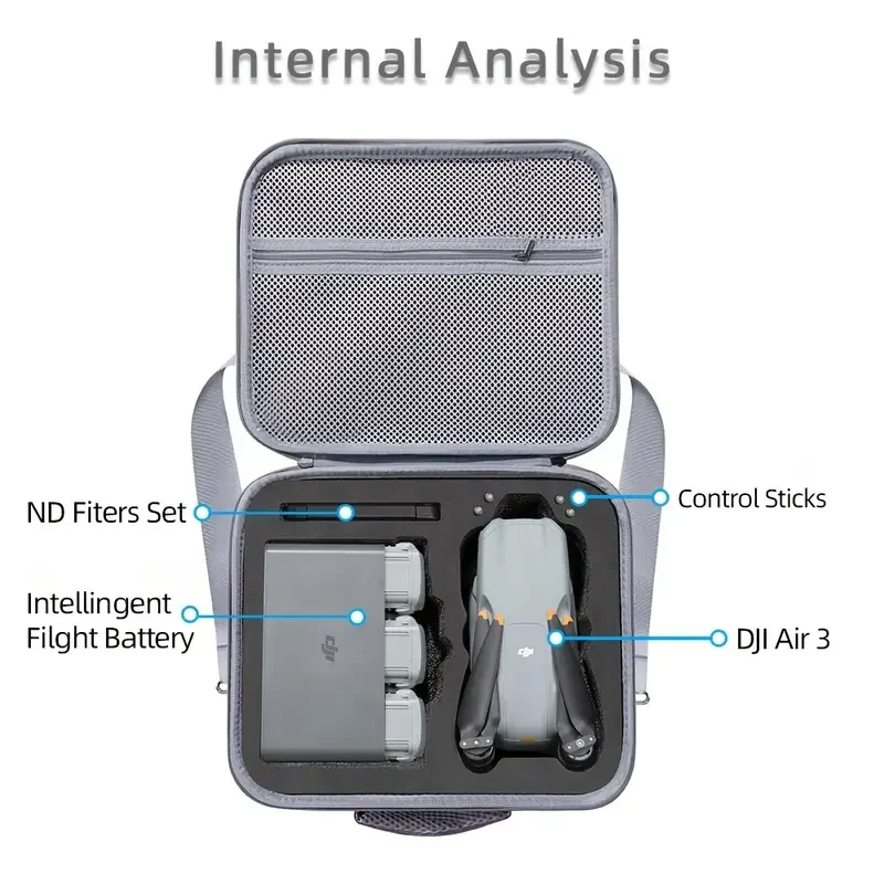 For DJI Air 3 Storage Bag DJI Drone Accessories Storage One Shoulder Bag Portable Anti Drop Organizing Storage Box