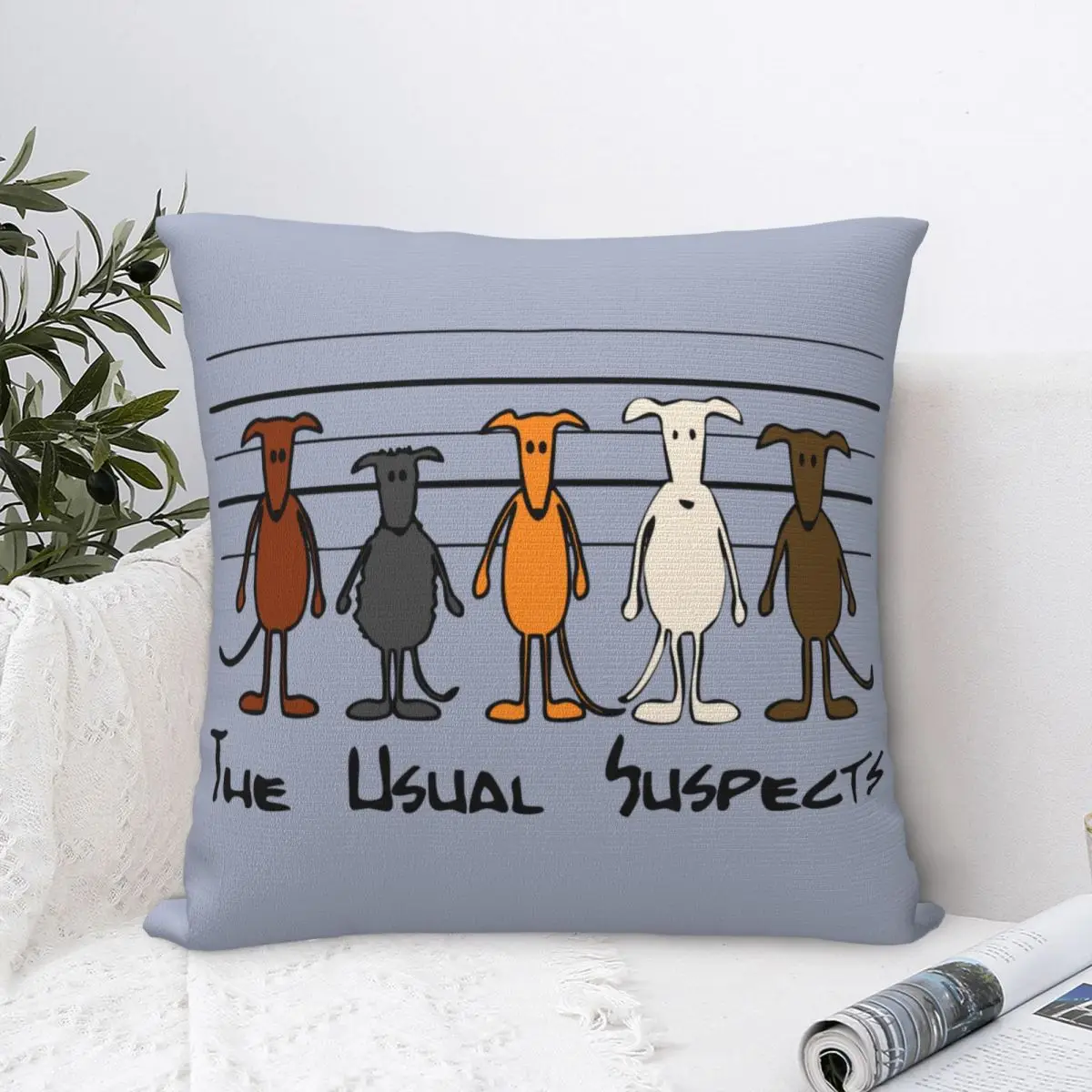 Greyhound Richard Skipworth Whippet Lurcher Dog Pillow Cases Cushion Covers Vintage Decorative Pillowcase for Home 18