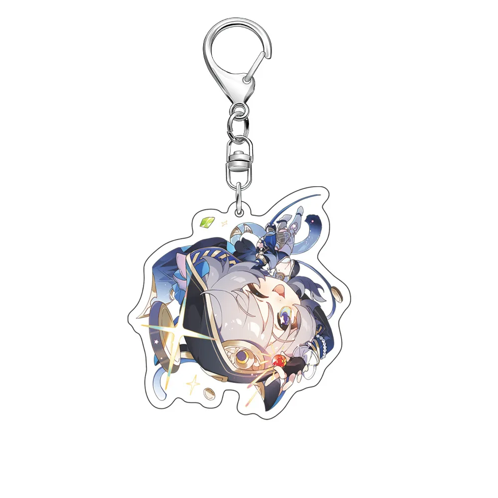 جديد هونكاي: ستار السكك الحديدية لعبة هايسين تشفير قلادة المفاتيح لطيف الكرتون أنيمي كيرينغ ظهره مجوهرات تأثيري شارة هدية #6