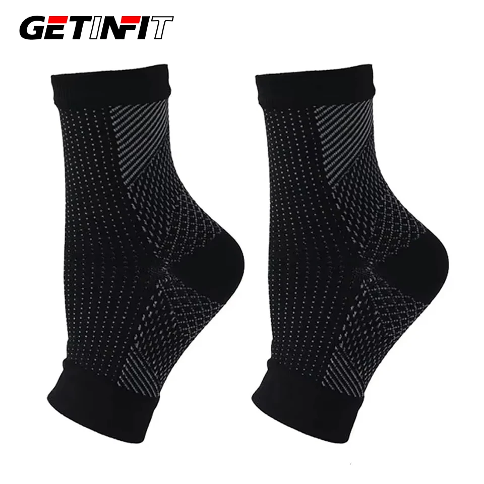 GOBYGO 1Pair Athletic Compression Socks Full Open Toe Stretch Crack Prevention Socks Outdoor Fitness Half Palm Compression Socks