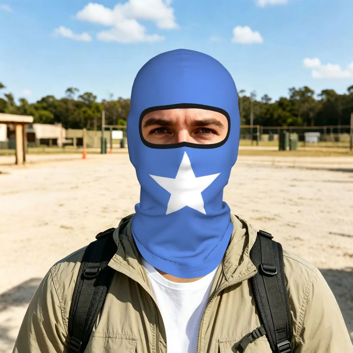 Somalia Flag Balaclava Full Face Mask Breathable Motorcycle Winter Warm Full Cover Caps Neck Windproof Dustproof Cycling Caps