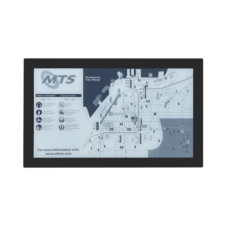 32 Inch E-ink Display Outdoor Energy Conservation Big Size E Paper Display Education Eink Display Bus Advertising