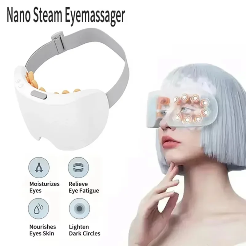 Eye Care Nano Steam Eyes Massager With Bluetooth Music Heating To Relieve Fatigue And Dark Circles Under The Eyes