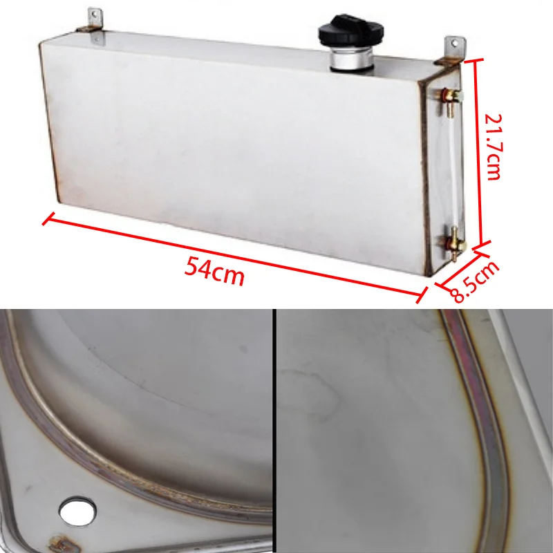 12L Gases Can Stainless Steel Metal Square Fuel Tank Container For Auto Vertical Square Metal Fuels Bucket Fuel Can for J6