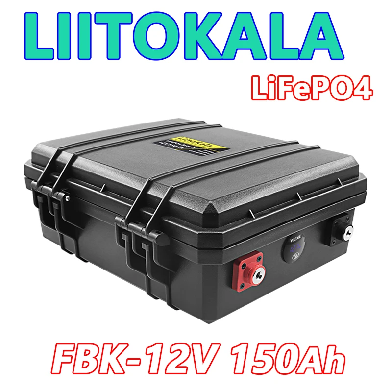 LiitoKala 12V 300Ah 200Ah LiFePO4 Battery 100Ah 120Ah 150Ah Campers Waterproof Golf Cart Battery Off-Road Off-grid Solar Energy