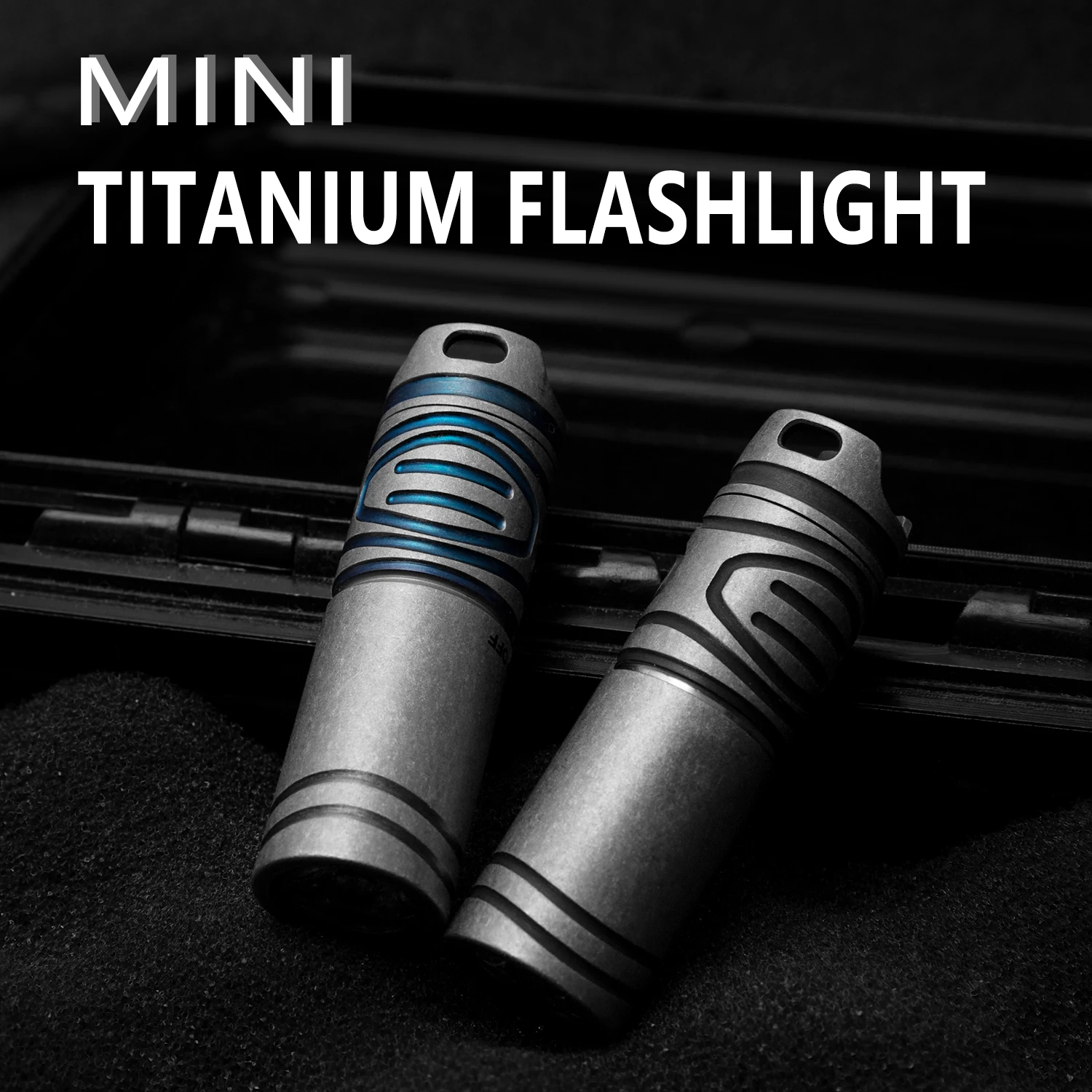 Titanium Alloy Small Flashlight USB Rechargeable Keychain Tool Combination Mini Portable EDC Camping Night Fishing