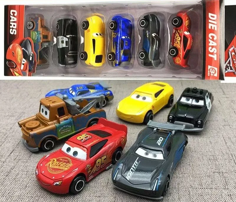 Auto Disney Pixar Auto Saetta McQueen Mater Jackson Storm Il Re Mater 1:55 In Lega di Metallo Auto Giocattolo Modello Giocattoli Per Bambini Regali