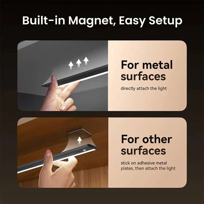 Yeelight رقيقة جدا إضاءة الخزانة A30 A50 الذكية التعريفي قابلة للشحن عكس الضوء محس حركة خزانة الممر مصباح الليل