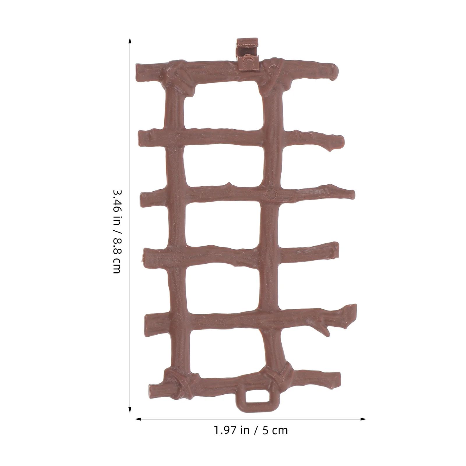 50 قطعة مجموعة بلاستيكية نسيج خشبي نابض بالحياة لمشهد مزرعة حديقة مصغرة ملحقات بيت الدمى عرض الحرف اليدوية #3