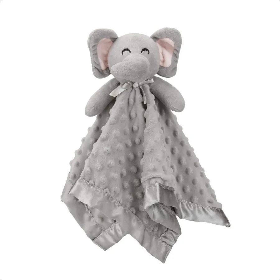 

Одеяло безопасности Pro Goleem Elephant, мягкое одеяло Lovey унисекс Lovie, подарки для новорожденных мальчиков и девочек, игрушка Snle, чучело животного, серый цвет