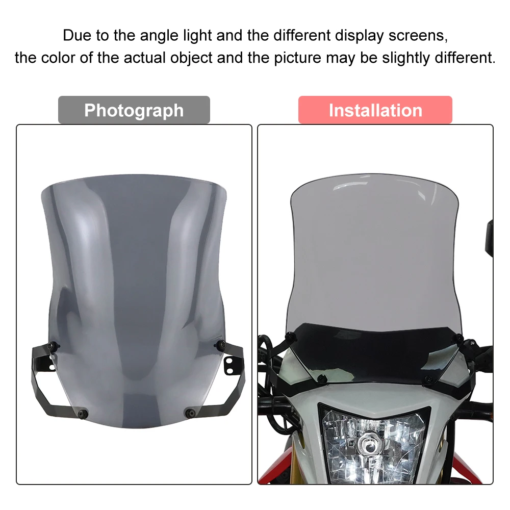 กระจกบังลมรถจักรยานยนต์ สำหรับ Honda CRF250L 2013-2020 CRF250 L CRF300L 2021-2024 CRF 300L ตัวป้องกันกระจกหน้ารถ