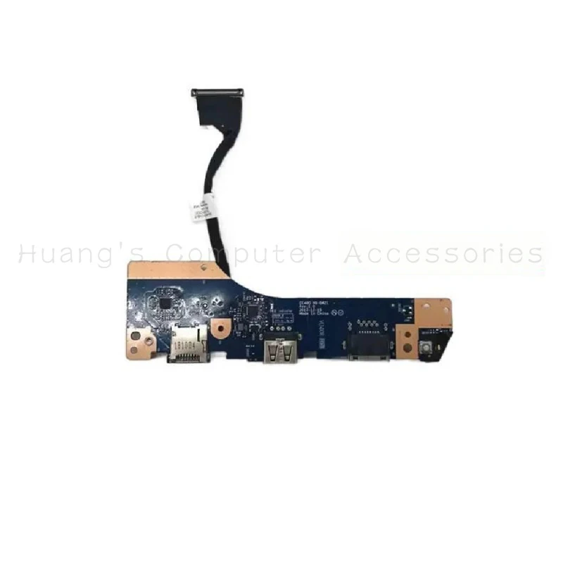 Новый оригинальный USB-кардридер и плата кнопки питания с кабелем NS-B421 для замены в ноутбуках Lenovo Thinkpad E480 E485