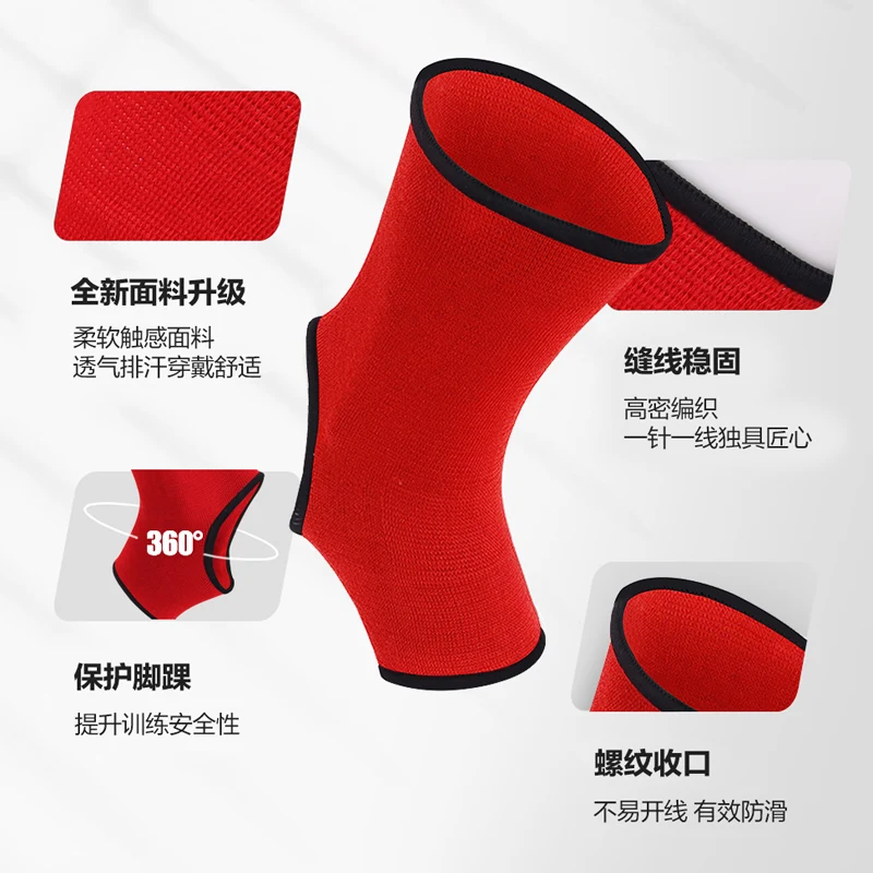 Muay Thai Ankle Support Wraps Men Women Boxing Ankle Braces Muay Thai Foot Braces for Training Sports Kickboxing Sanda Sparring