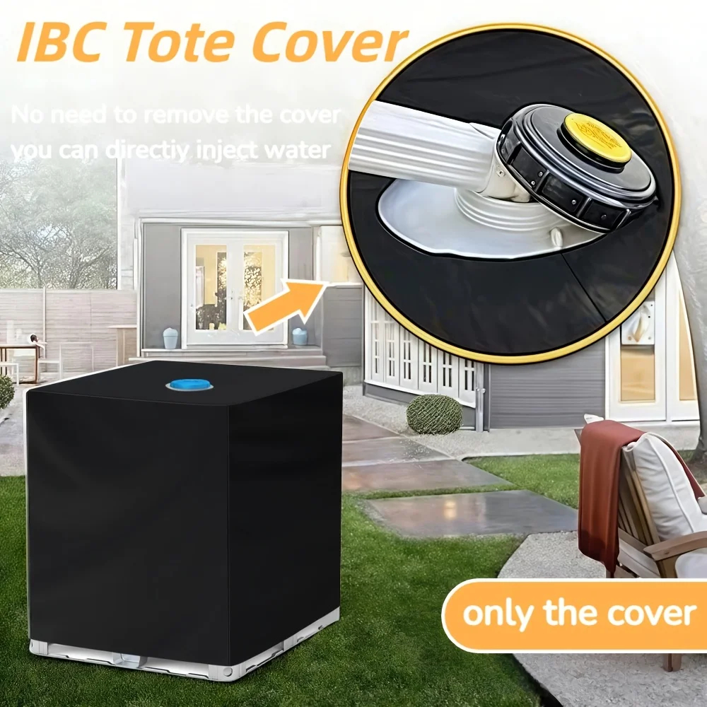 

Single Ply IBC Tank Cover, 275 Gallon Protector for 1000L Garden Water Tank Protector Cover Only