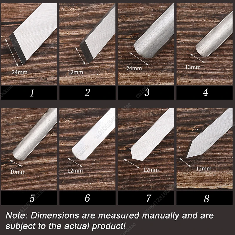 Imagem -05 - Durável Madeira Carving Knife Grupo Torno Cinzel Ferramentas de Torneamento Carpintaria Gouge Skew Parting Spear Carpenter Tools Novo Pcs por Conjunto