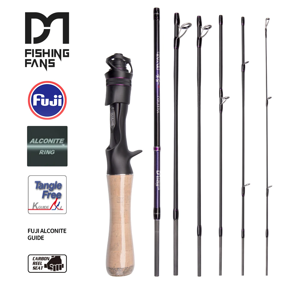 Fishing fans fuji alconite guide ul ml tragbar tragbare flexible Angelruten mit hohem Kohlenstoff gehalt