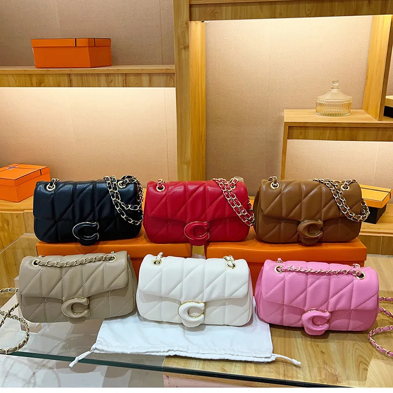 

2025 new diamond striped small fragrant chain bag high quality koujia shoulder crossbody bag