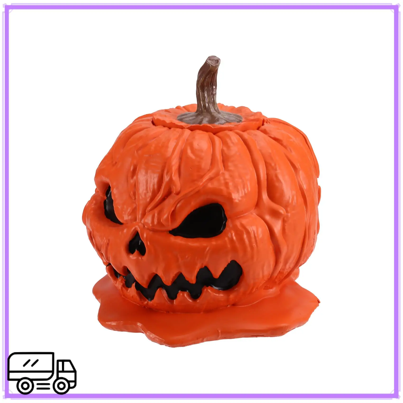 

High Quality Halloween Pumpkin Snack Bowl Melting Skull Bowl With Lid Table Decoration Reusable Halloween Candy Holder For Indoo