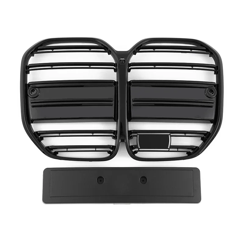 

ABS Gloss Black Double Slats Front Bumper Grille With ACC For Bmw 4 Series Coupe 2-Door G22 G23 2021 2022 2023 G22 Grill