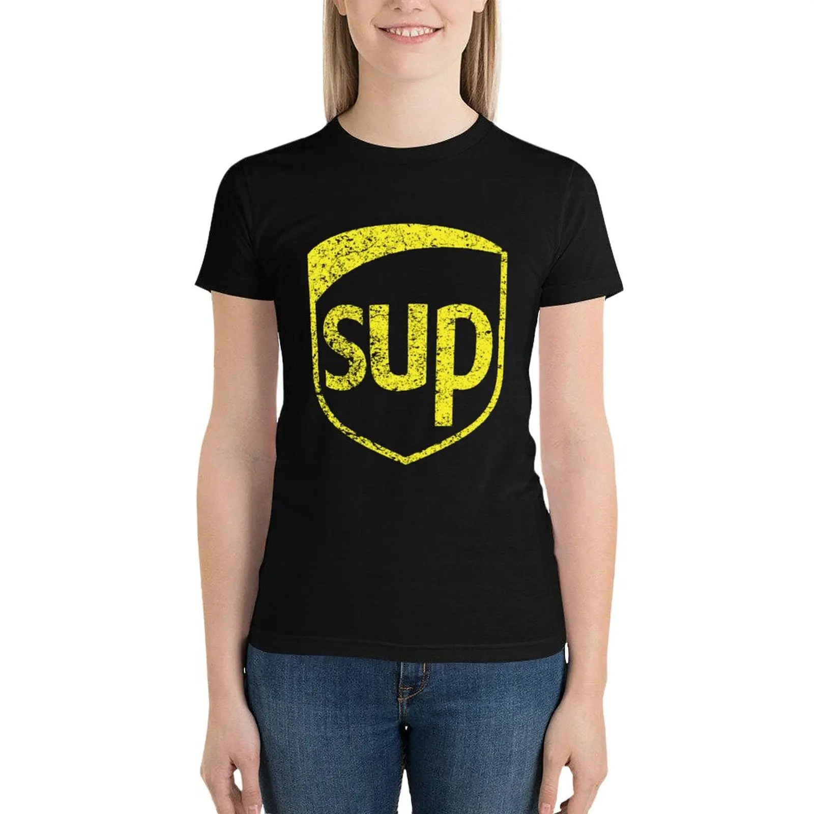 SUP Parodia UPS United Parcel Service T-Shirt Odzież damska letni top westernowy t-shirt sukienka dla kobiet