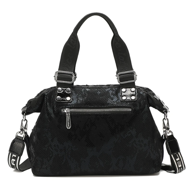 Vintage Sequin Glamour Tote Bag, Crossbody Satchel with Spacious Interior & Comfortable Handle - Timeless Embossed Design