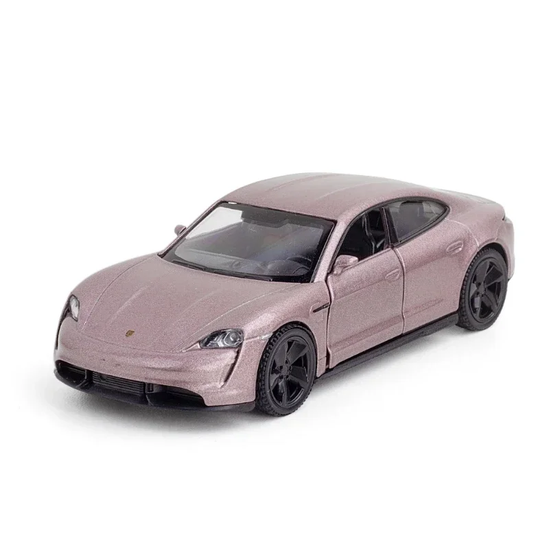 1:36 Porsche Taycan Turbo S Auto Metaal Diecast Similatie Speelgoed Voertuig Model Pull Back Auto Legering Speelgoedauto Voor Kinderen Jongens Geschenken