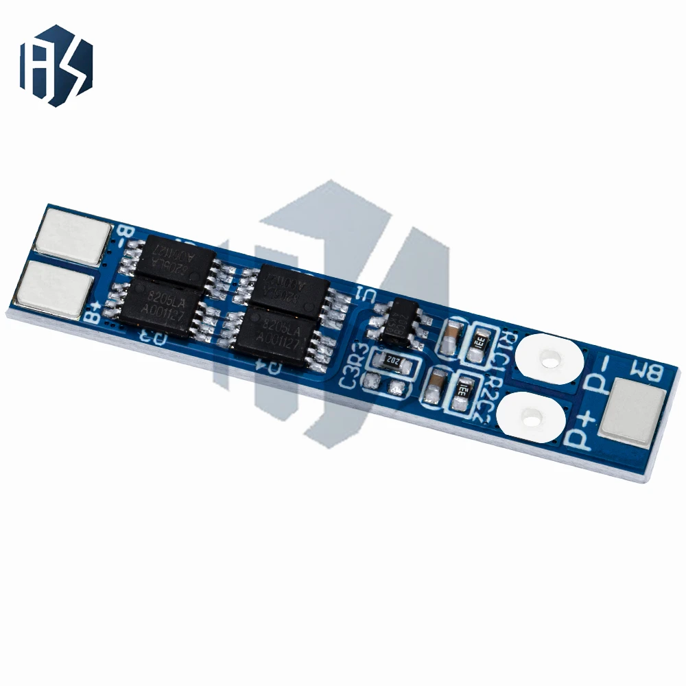 2S 7.4V 8A 18650 Battery Management System - Triple Protection Board for Over-voltage/Current/Discharge (8.4V Charging Limit)