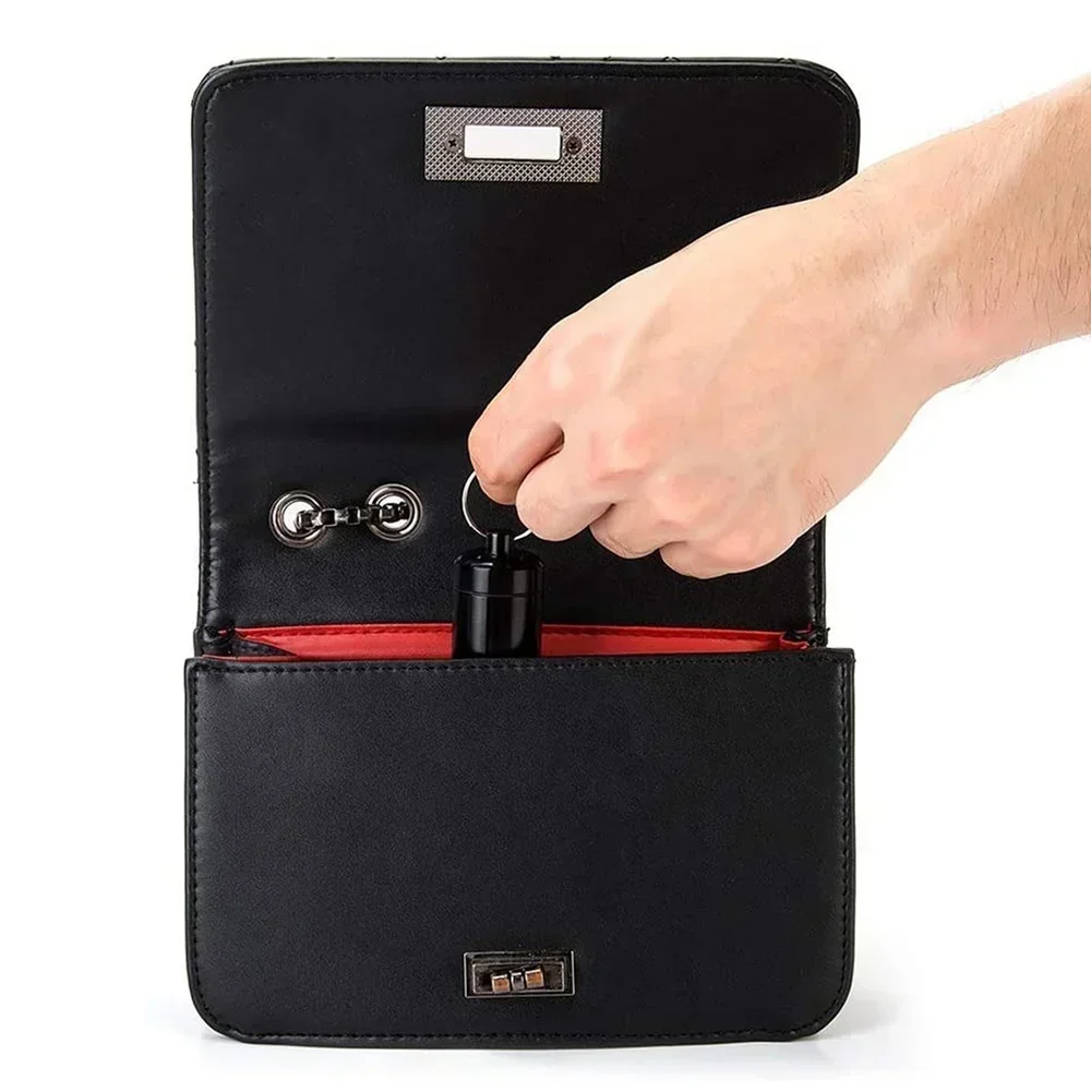 Waterproof Aluminum Pill Case Metal Container Keychain Travel Outdoor Emergency First Aid Kit Safety