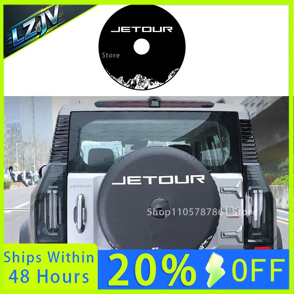 Modified Rear Tires Leather Protective Cover for Chery Jetour Traveler T2 2023 - 2026 Car Thickened Waterproof Spare Tire Cover