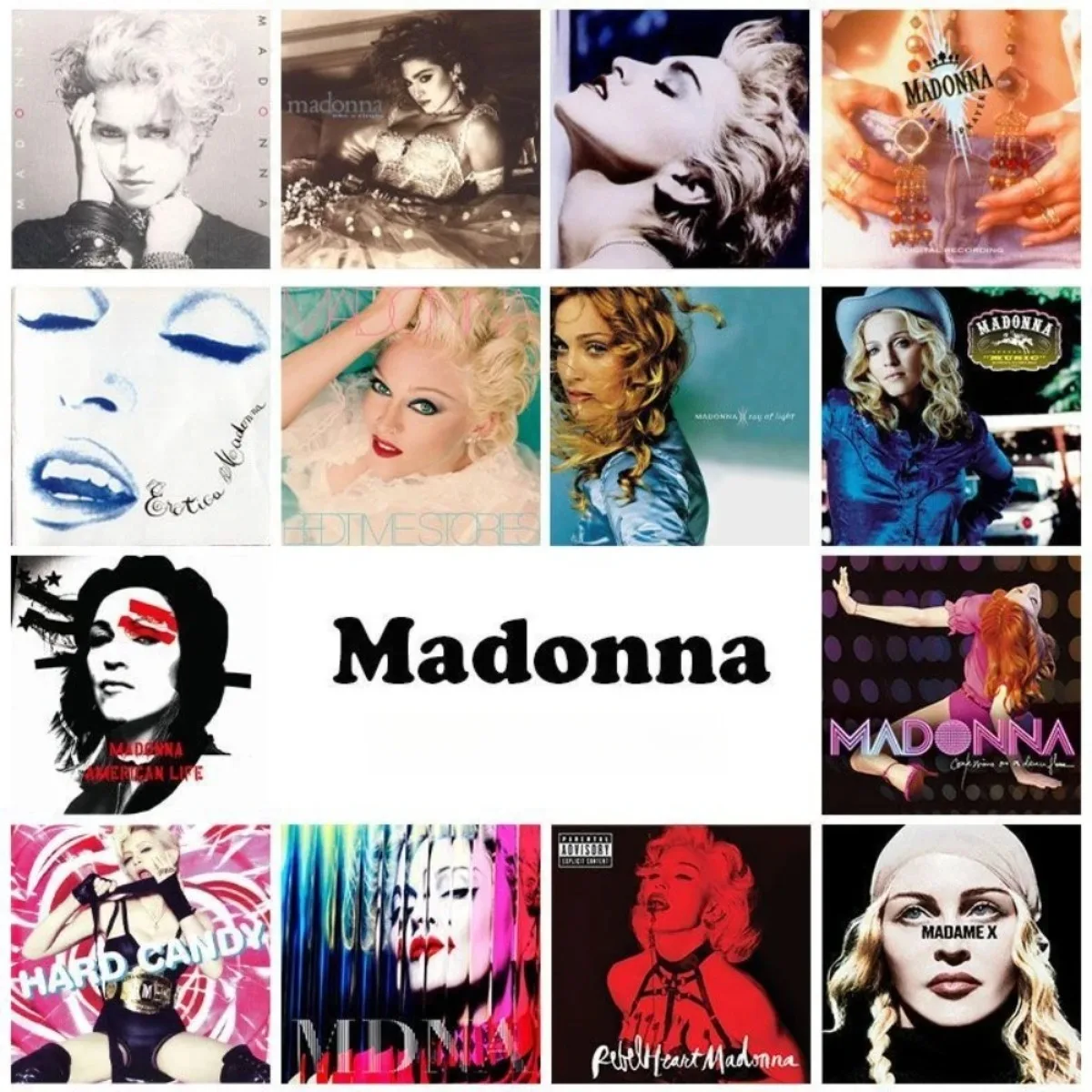 

Madonna 16CD Complete Album Set Lossless Audio Recorded CDs Disc Only No Cover Suitable for Music Lovers and Car Play
