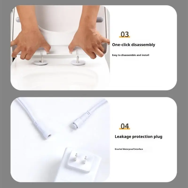 Warmed Toilet Chair Protect Highlighting PID Thermoregulation for Precise Heating Low Power Under 0.5kWh/Day Permanent 110V D2RD