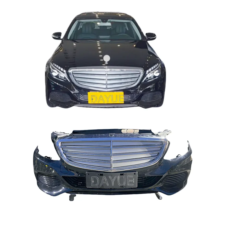 Original Plastic Grille and Second-Hand Bumper for C-series W205 C200L  for Body Kit on Cars 2015-2018