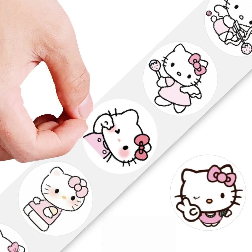 Aufkleber Dekoration 300-500 Stück/Rolle Niedliche Cartoon-Aufkleber Wasserdichte Aufkleber für DIY Scrapbooking, Umschlagversiegelung – Detail 8