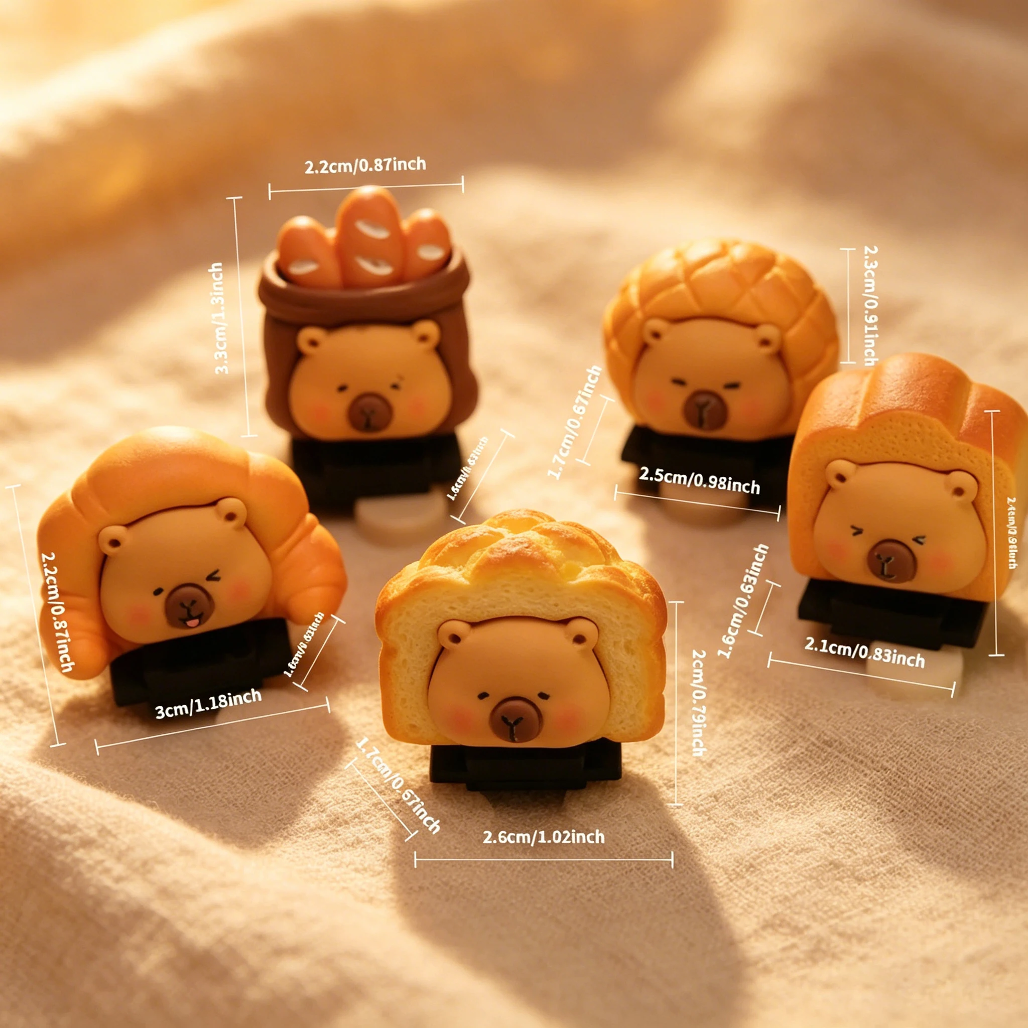 3D Cartoon Bread Capybara Camera Hot Shoe Cover Universal Hotshoe Protector Cap for DSLR Mirrorless Cameras
